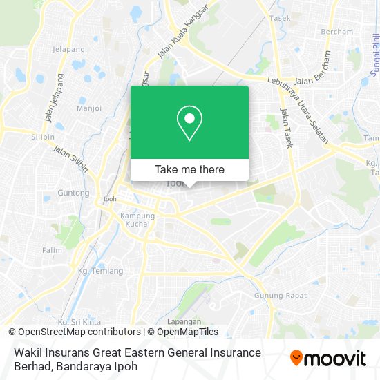 Wakil Insurans Great Eastern General Insurance Berhad map