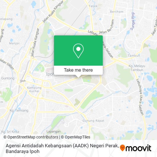 Agensi Antidadah Kebangsaan (AADK) Negeri Perak map