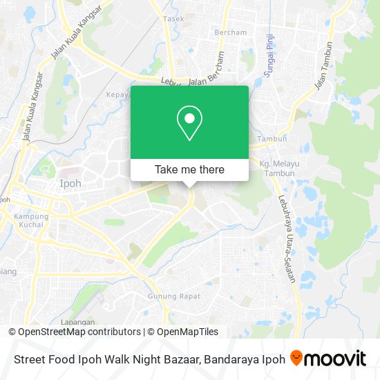 Street Food Ipoh Walk Night Bazaar map