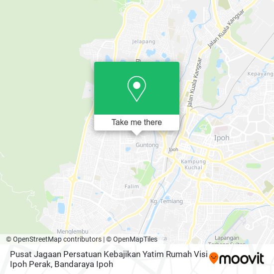 Pusat Jagaan Persatuan Kebajikan Yatim Rumah Visi Ipoh Perak map