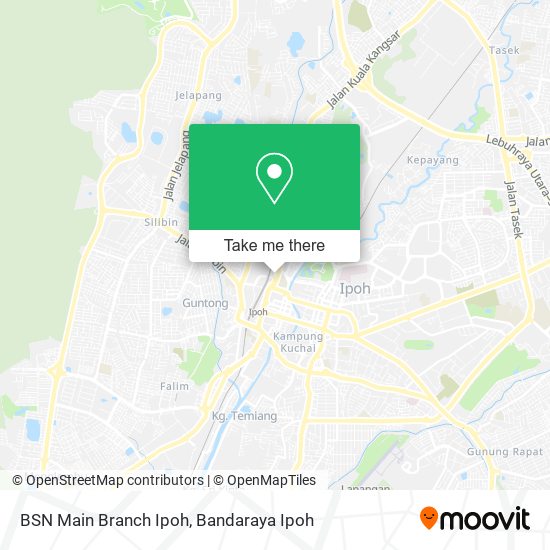 BSN Main Branch Ipoh map