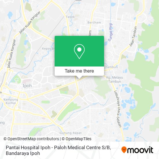 Peta Pantai Hospital Ipoh - Paloh Medical Centre S / B