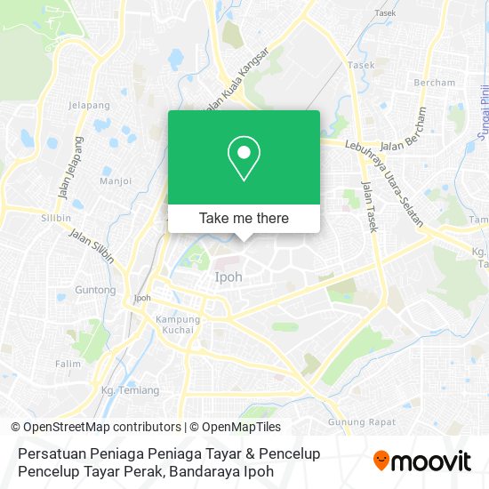 Peta Persatuan Peniaga Peniaga Tayar & Pencelup Pencelup Tayar Perak