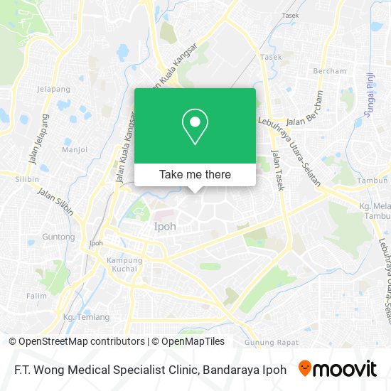 F.T. Wong Medical Specialist Clinic map
