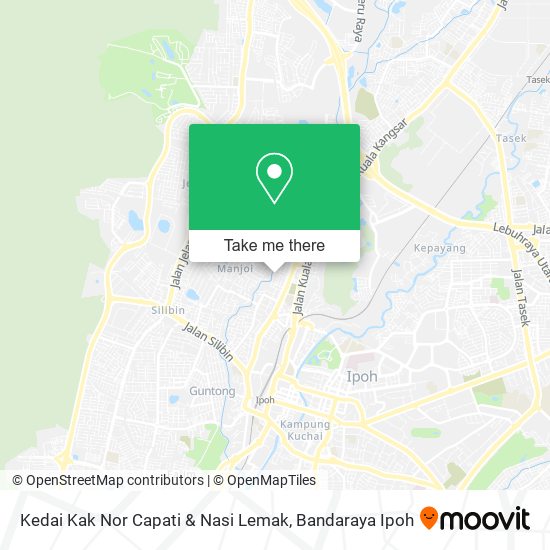 Kedai Kak Nor Capati & Nasi Lemak map