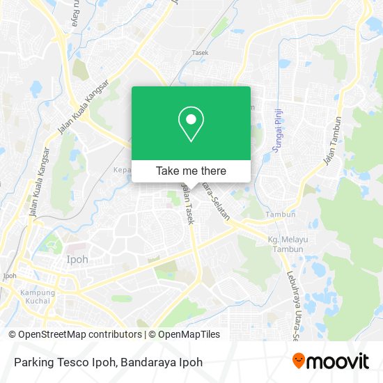 Parking Tesco Ipoh map