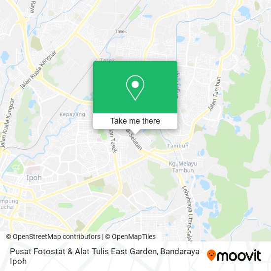 Peta Pusat Fotostat & Alat Tulis East Garden