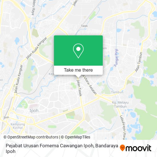 Pejabat Urusan Fomema Cawangan Ipoh map