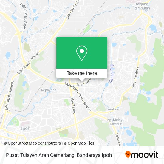 Peta Pusat Tuisyen Arah Cemerlang
