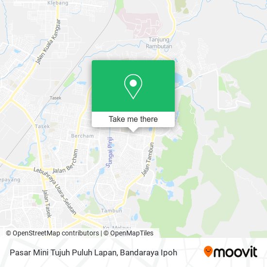 Peta Pasar Mini Tujuh Puluh Lapan