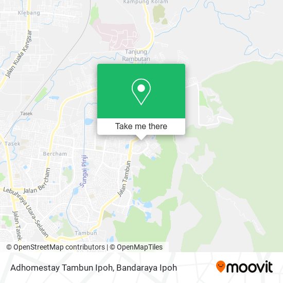 Adhomestay Tambun Ipoh map