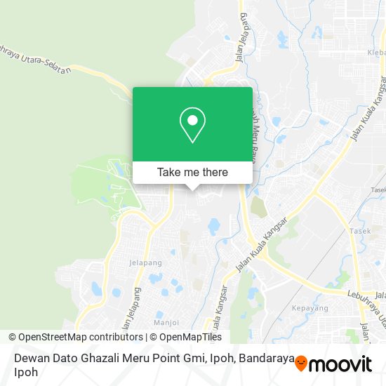 Dewan Dato Ghazali Meru Point Gmi, Ipoh map