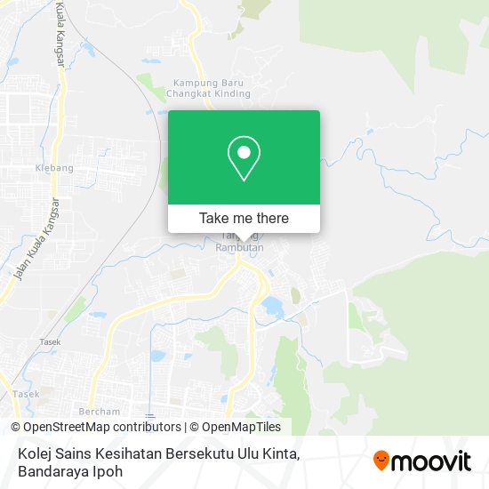 Peta Kolej Sains Kesihatan Bersekutu Ulu Kinta