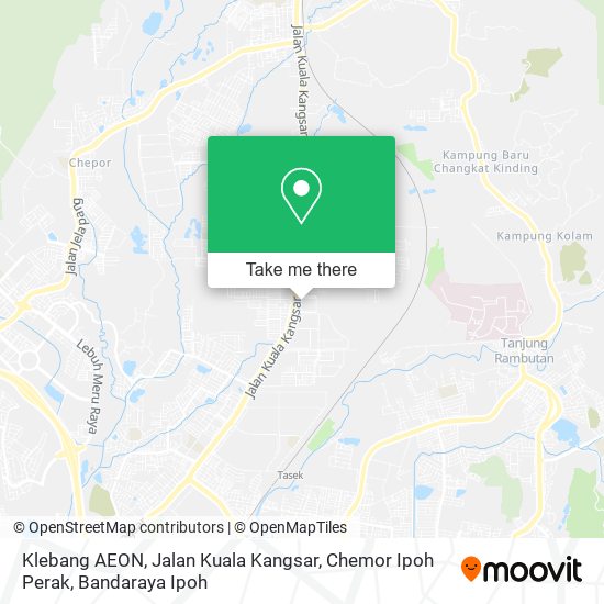 Klebang AEON, Jalan Kuala Kangsar, Chemor Ipoh Perak map