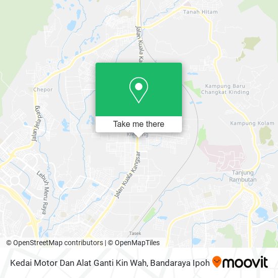 Peta Kedai Motor Dan Alat Ganti Kin Wah