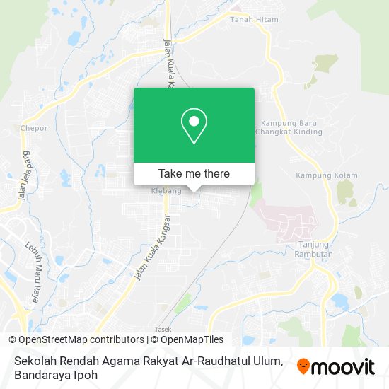 Sekolah Rendah Agama Rakyat Ar-Raudhatul Ulum map