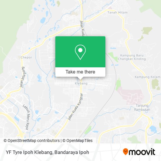 YF Tyre Ipoh Klebang map