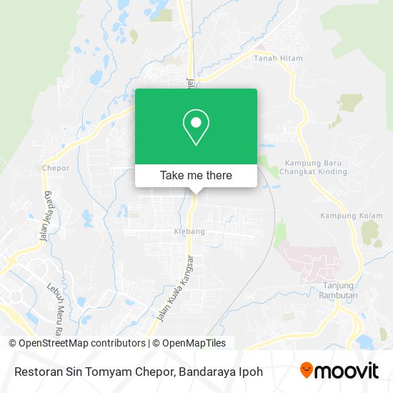 Restoran Sin Tomyam Chepor map