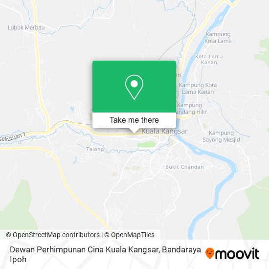 Dewan Perhimpunan Cina Kuala Kangsar map