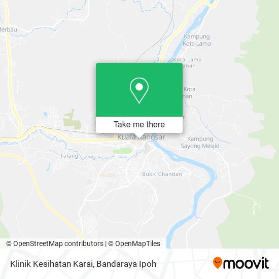 Klinik Kesihatan Karai map