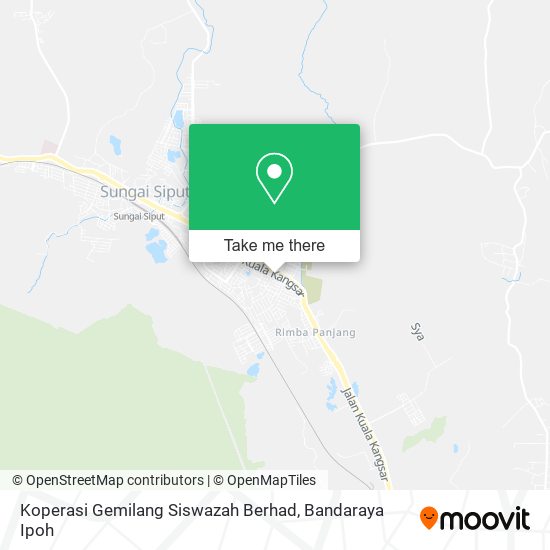 Peta Koperasi Gemilang Siswazah Berhad