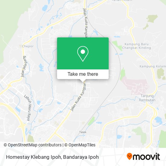 Homestay Klebang Ipoh map