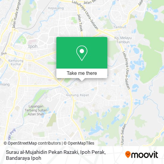 Surau al-Mujahidin Pekan Razaki, Ipoh Perak map
