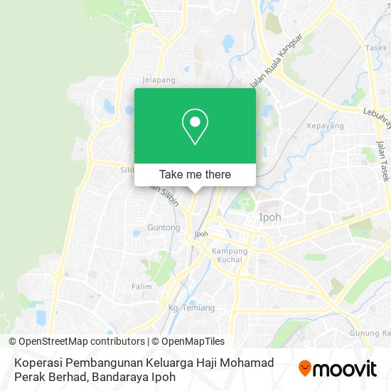 Peta Koperasi Pembangunan Keluarga Haji Mohamad Perak Berhad
