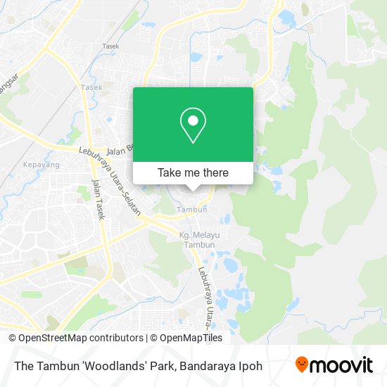 The Tambun 'Woodlands' Park map