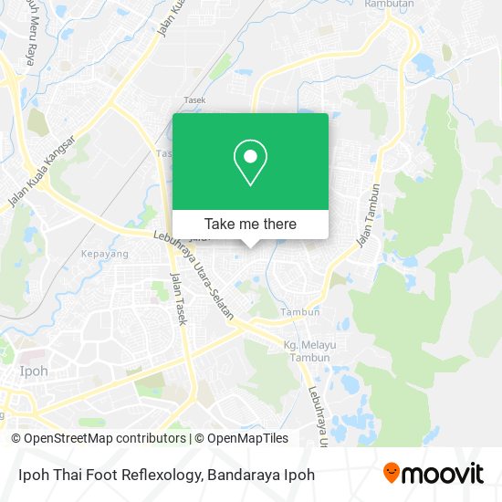 Ipoh Thai Foot Reflexology map