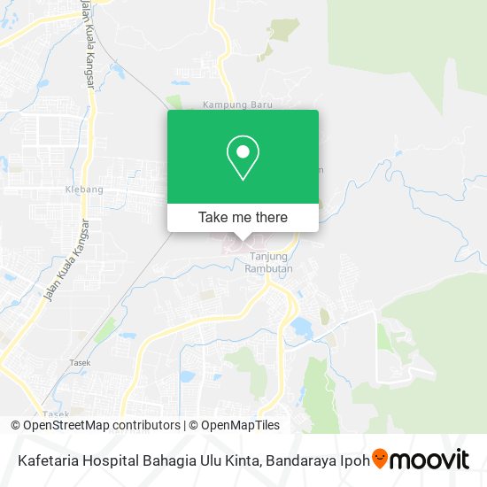 Kafetaria Hospital Bahagia Ulu Kinta map