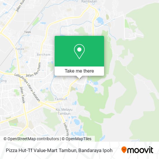 Pizza Hut-Tf Value-Mart Tambun map
