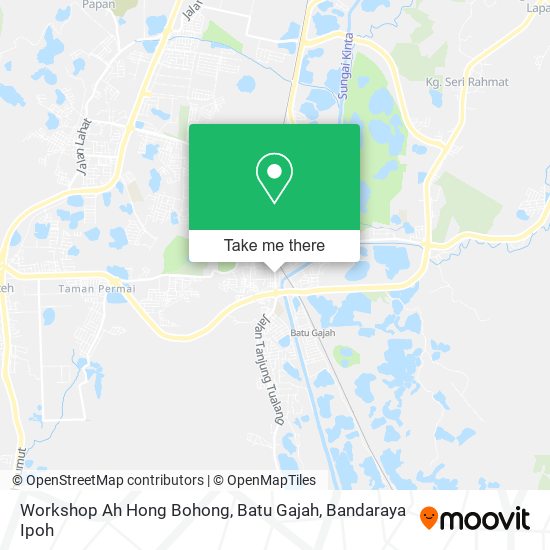 Workshop Ah Hong Bohong, Batu Gajah map