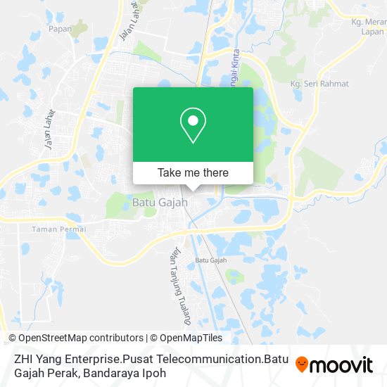 ZHI Yang Enterprise.Pusat Telecommunication.Batu Gajah Perak map