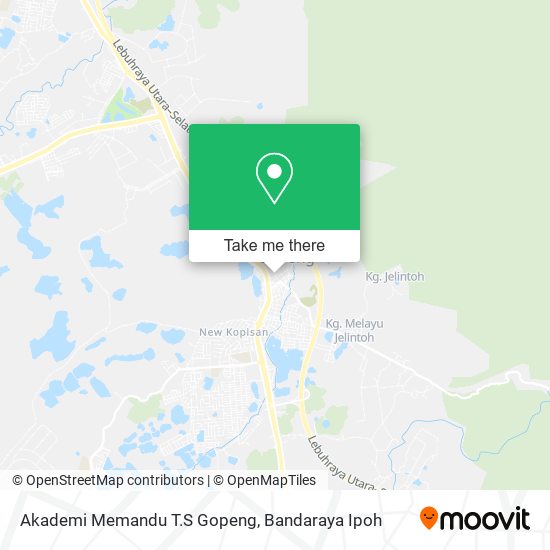 Akademi Memandu T.S Gopeng map