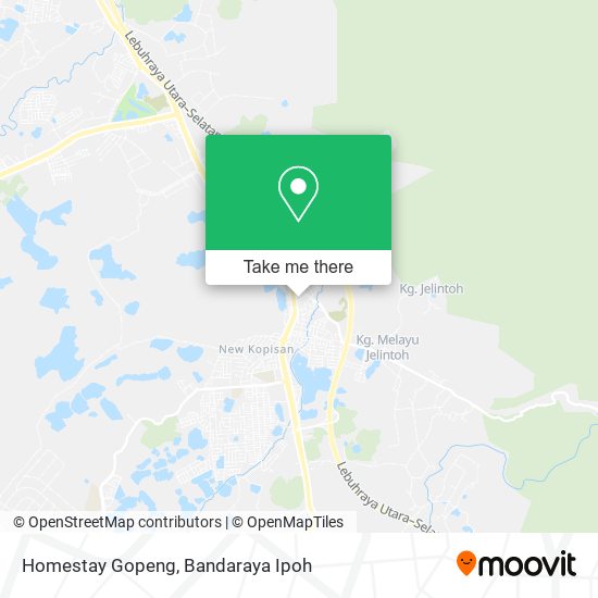 Homestay Gopeng map
