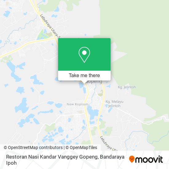 Restoran Nasi Kandar Vanggey Gopeng map