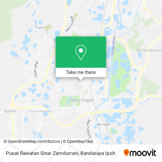 Peta Pusat Rawatan Sinar Zamdurrani