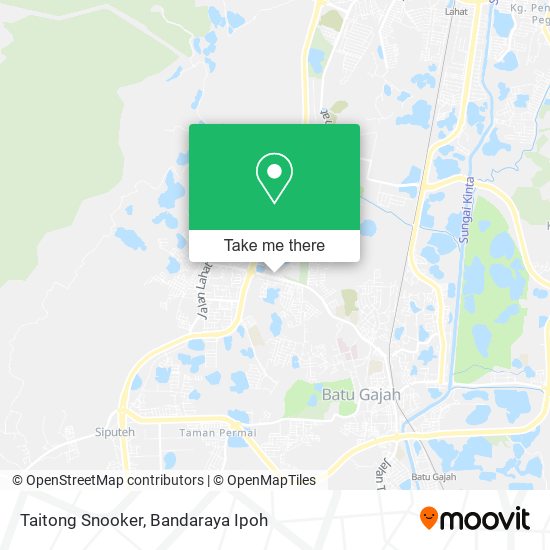 Taitong Snooker map