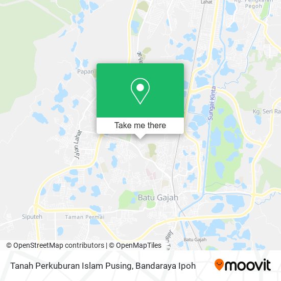 Tanah Perkuburan Islam Pusing map