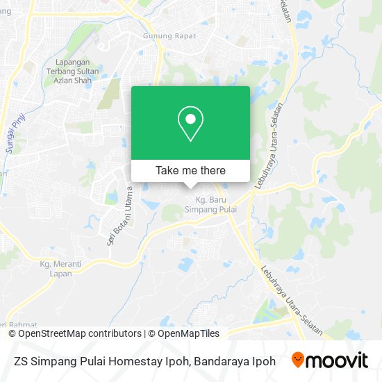 ZS Simpang Pulai Homestay Ipoh map