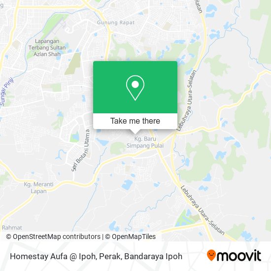 Homestay Aufa @ Ipoh, Perak map