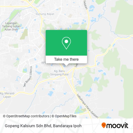 Gopeng Kalsium Sdn Bhd map