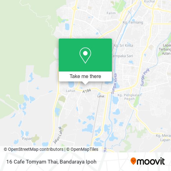 16 Cafe Tomyam Thai map