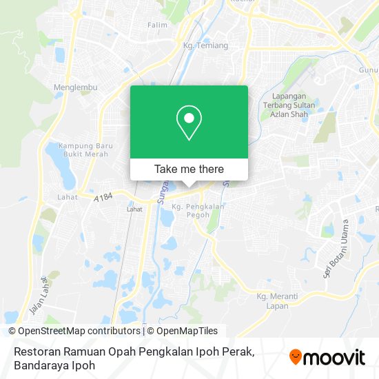 Restoran Ramuan Opah Pengkalan Ipoh Perak map