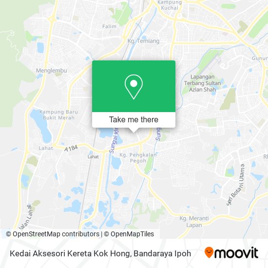 Kedai Aksesori Kereta Kok Hong map