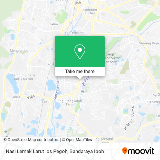 Nasi Lemak Larut los Pegoh map