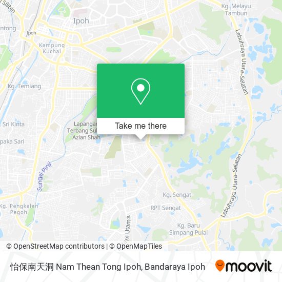 怡保南天洞 Nam Thean Tong Ipoh map