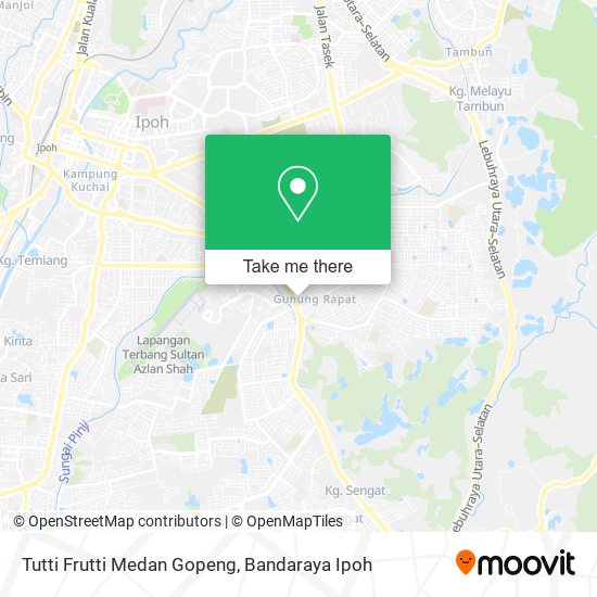 Tutti Frutti Medan Gopeng map