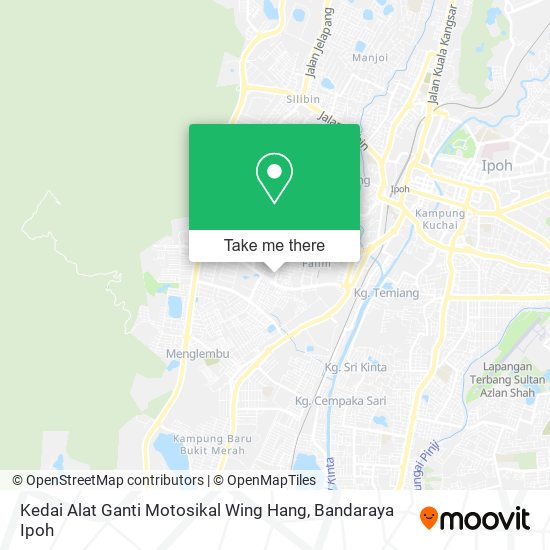 Kedai Alat Ganti Motosikal Wing Hang map